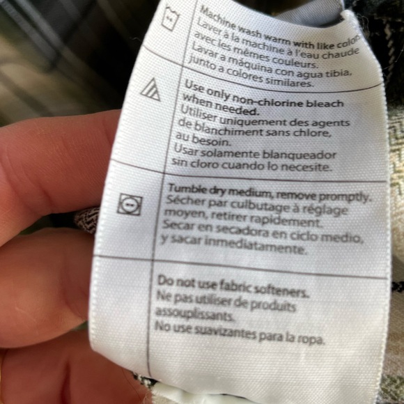 Carhartt Green Black Plaid Classic Fit Flannel Heavy Long Sleeve Shirt Size XLT - Picture 5 of 9